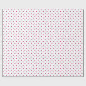 Roze harten op witte inpakpapier (Vlak)