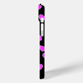 Roze harten op zwart iPhone-Hoesje Case-Mate iPhone Case (Achterkant / Links)