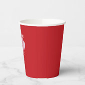 Roze Harten Papieren Bekers (Links)