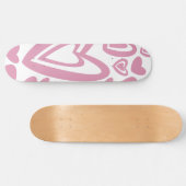 Roze harten patroon #1 #love #decor #art persoonlijk skateboard (Horizontaal)