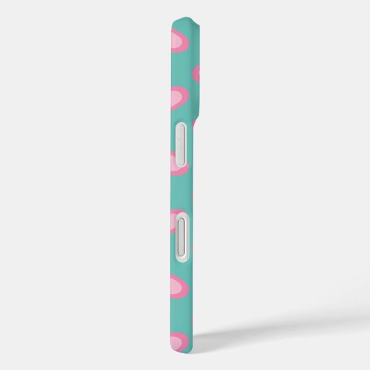 Roze harten patroon Case-Mate iPhone case (Achterkant / Rechts)
