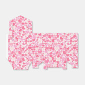 Roze harten patroon - Favor Box Bedankdoosjes (Uitgevouwen)