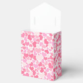 Roze harten patroon - Favor Box Bedankdoosjes (Geopend)
