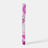 Roze harten patroon iPhone 15 case (Rechterkant)