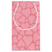 Roze harten patroon klein cadeauzakje (Achterkant)