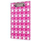 Roze harten patroon klembord (Links)