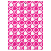 Roze harten patroon klembord (Achterkant)