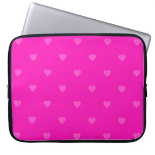 Roze harten patroon laptop sleeve
