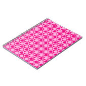 Roze harten patroon notitieboek (Linkerzijde)
