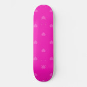 Roze harten patroon persoonlijk skateboard (Voorkant)