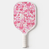 Roze harten Patroon Pickleball Paddle (Voorkant)