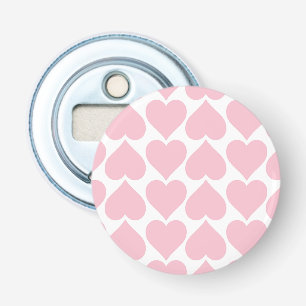 Roze harten patroon, romantisch, liefde button flesopener