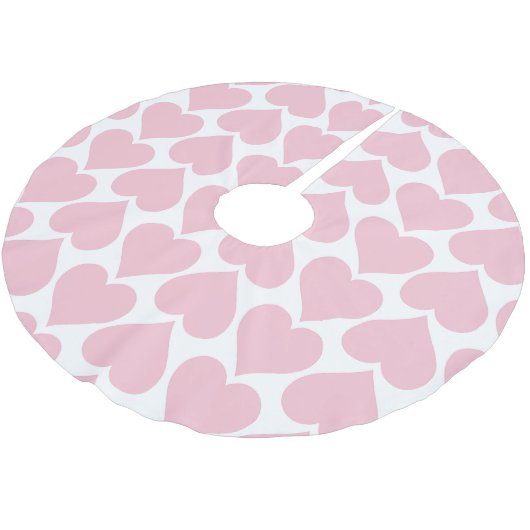 Roze harten patroon, romantisch, liefde kerstboom rok (Gekanteld)