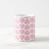 Roze harten patroon, romantisch, liefde koffiemok (Center)