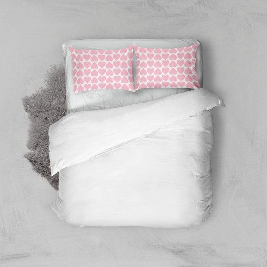 Roze Harten Patroon, Romantisch, Liefde Kussensloop