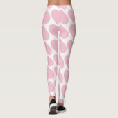 Roze harten patroon, romantisch, liefde leggings (Achterkant)