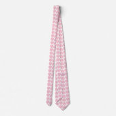Roze harten patroon, romantisch, liefde stropdas (Achterkant)