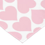 Roze harten patroon, romantisch, liefde tafelkleed (Gekanteld)