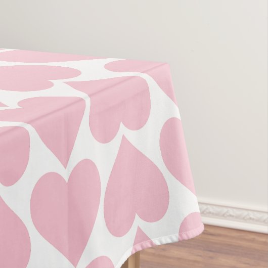 Roze harten patroon, romantisch, liefde tafelkleed (Voorbeeld)