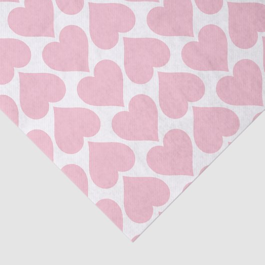 Roze harten patroon, romantisch, liefde tissuepapier (Detail)