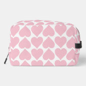 Roze harten patroon, romantisch, liefde toilettasje (Achterkant)