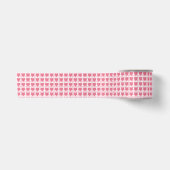 Roze harten patroon satijnen lint (Voorkant)