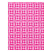 Roze harten patroon tafelkleed (Voorkant)