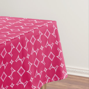 Roze harten patroon tafelkleed