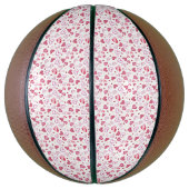 Roze harten Patroon Valentijnsdag Basketbal (Verticaal)
