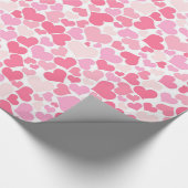 Roze harten Patroonverlooppapier Cadeaupapier (Hoek)
