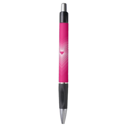 Roze harten Pen (Voorkant Verticaal)