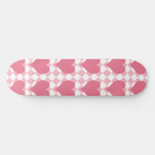 Roze harten persoonlijk skateboard (Horizontaal)