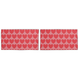 Roze harten Pillow HAMbyWG Kussensloop