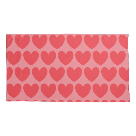 Roze harten Pillow HAMbyWG Kussensloop (Achterkant-Links)