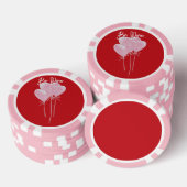 Roze Harten Poker Chips (Opstapeling)