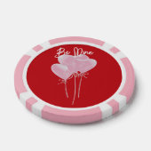 Roze Harten Poker Chips (Enkel)