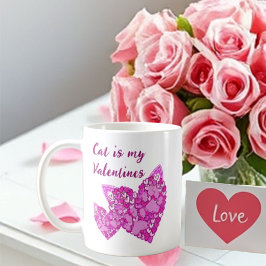 Roze Harten Pootjes Kat/Hond Dierenliefhebbers Val Koffiemok