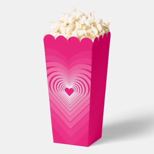 Roze Harten Popcorn Box Bedankdoosjes (Popped)