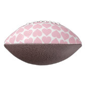 Roze harten, Romantisch, Jouw naam, Personaliseer American Football (Gedraaid 90)