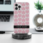 Roze harten, Romantisch, Jouw naam, Personaliseer Case-Mate iPhone Case