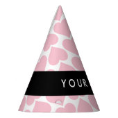 Roze harten, Romantisch, Jouw naam, Personaliseer Feesthoedjes (Links)