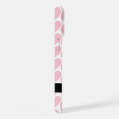 Roze harten, Romantisch, Jouw naam, Personaliseer iPhone Hoesje (Rechterkant)