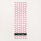 Roze harten, Romantisch, Jouw naam, Personaliseer Yogamat (Voorkant)
