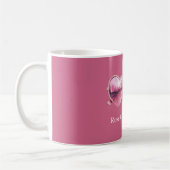Roze Harten Roze Bril Koffiemok (Links)