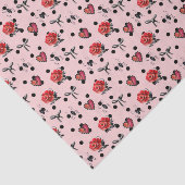Roze Harten, Rozen en strik (Design 18 Pink Series Tissuepapier (Detail)