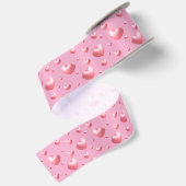 Roze harten satijnen lint (Achterkant)