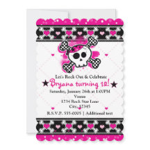 Roze Harten, Schedel & Gekruiste Botten Feest Uitn