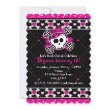 Roze Harten, Schedel & gekruiste botten Feest Uitn