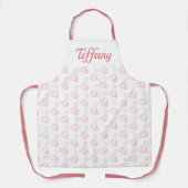 roze harten schort (Voorkant)