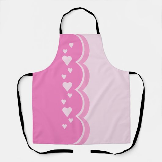 Roze harten schort (Voorkant)